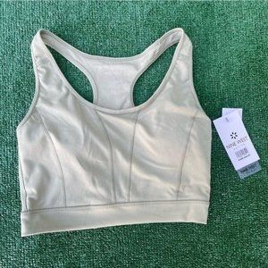 Nine West Active Green Racerback Cropped Top/Racerback Sports Bra Top Size M
